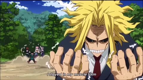 All Might turns into a zombie