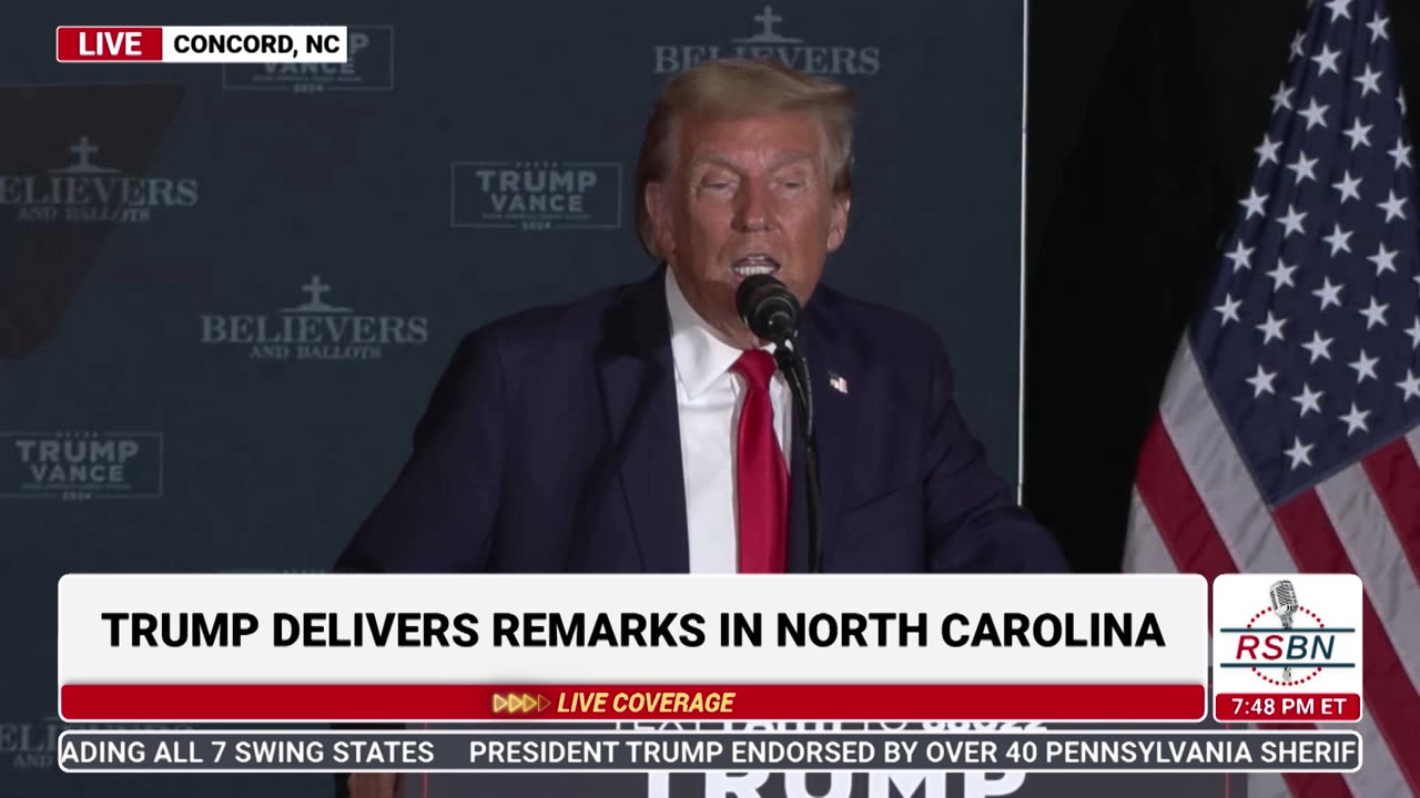 FULL SPEECH: Trump Participates in 11th Hour Faith Leaders Meeting in Concord, NC - 10/21/24