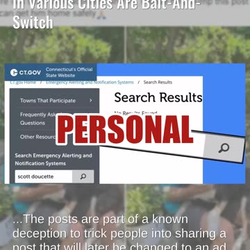 Fact Check: FAKE Posts About Missing 79-Year-Old Scott Doucette In Various Cities = Bait-And-Switch