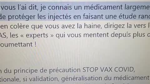 ALERTE ! CRI D ALERTE ! STOP VAX COVID / PRINCIPE DE PRECAUTION