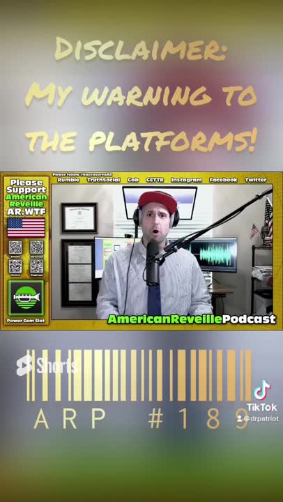 ⚠️ Disclaimer: My #warning to the platforms! #podcast #clips #censorship #dontbanme #shorts