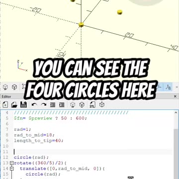 OpenScad: Create a Star