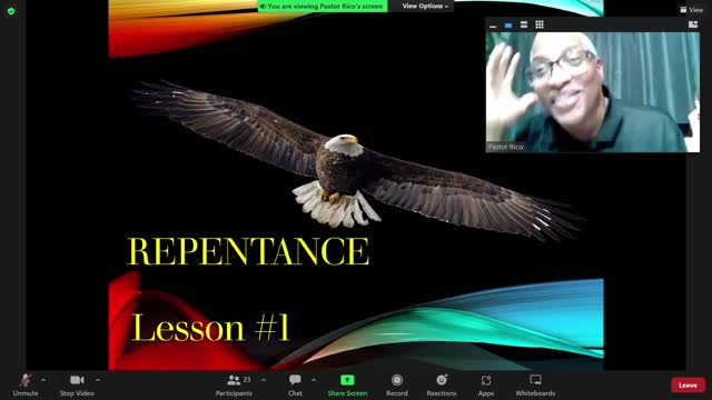 Pastor Rico's teaching on Repentance