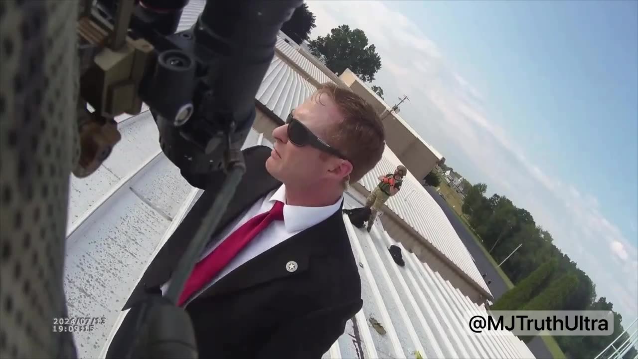 NEW Bodycam Footage from the Roof of the Shooter After Assasination Attempt