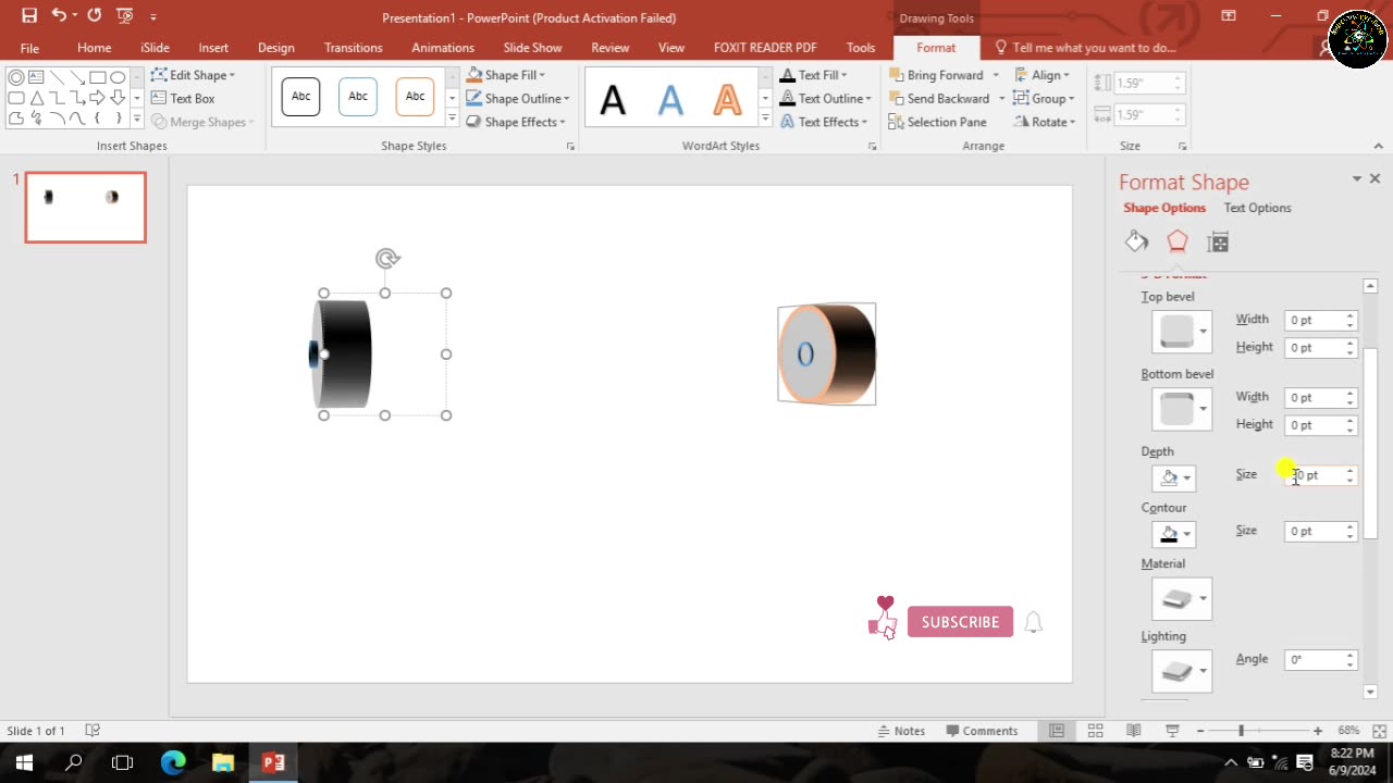 How to draw a schematic diagram of Tube Furnace using Microsoft PowerPoint