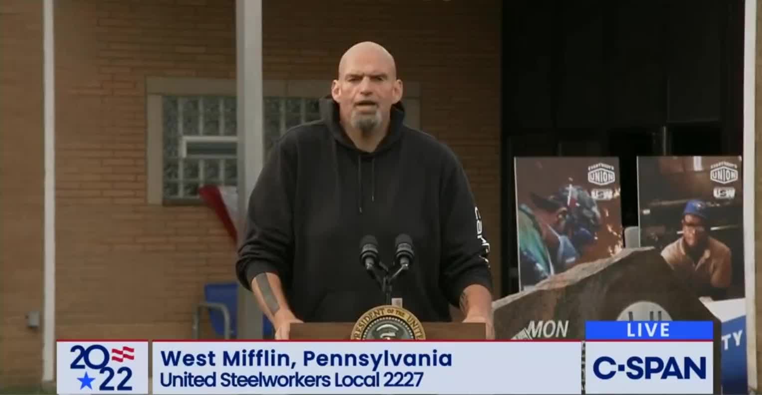 Fetterman BUTCHERS Speech While BEGGING To Go To DC