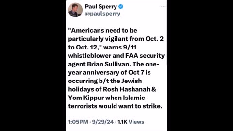 Paul Sperry - Be Vigilant Americans