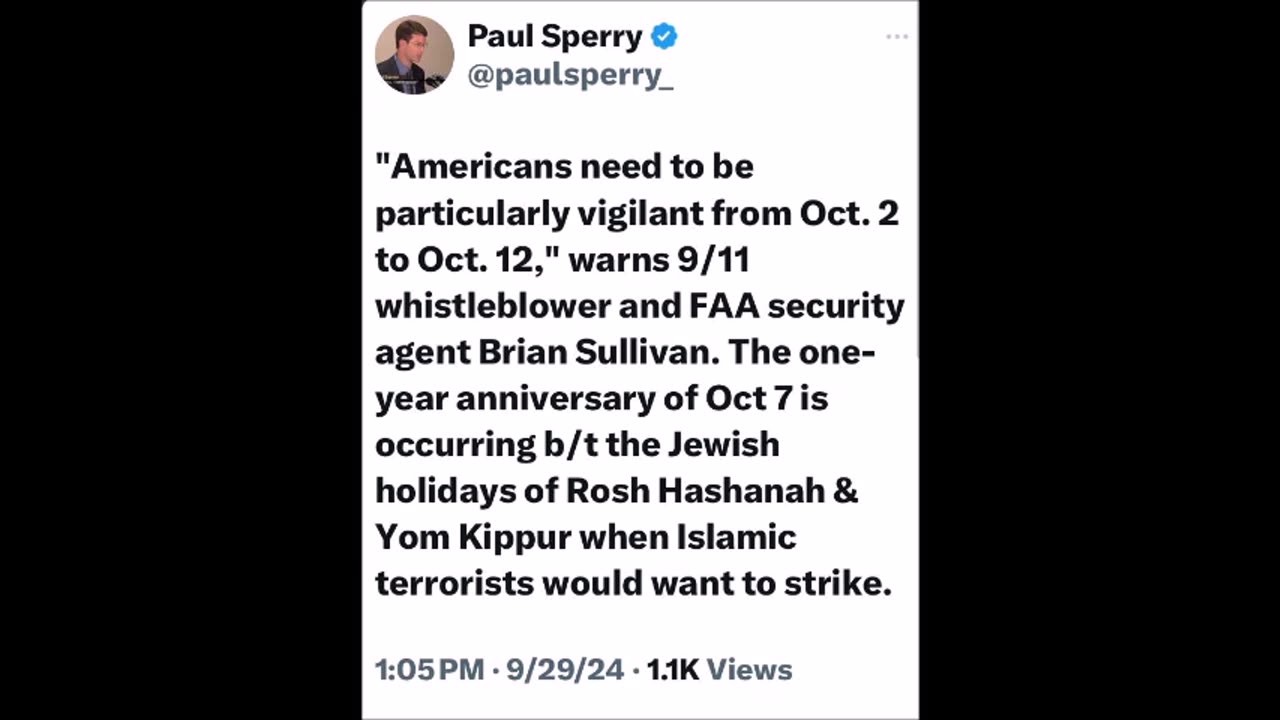 Paul Sperry - Be Vigilant Americans