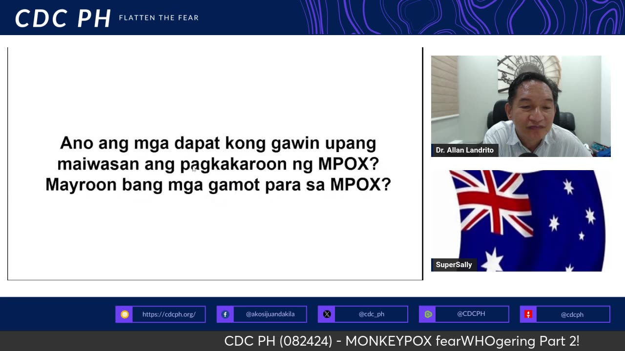 Dr. Allan Landrito Addresses Approaches to Prevent and Treat MPOX CDC PH - 082424