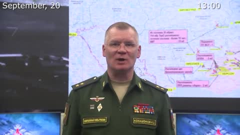 September 20 2022: Russian Defense Ministry Briefing