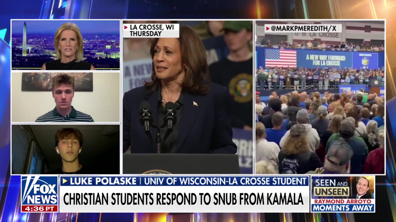 Kamala Harris doesn't care about Christians in this country, student says