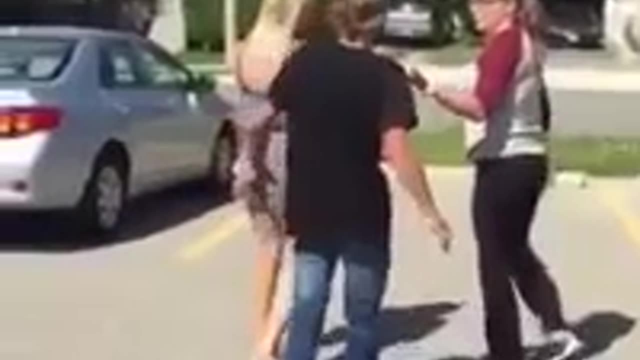 Instant Karma: Girl Gets Leg Ran Over After Trying To Jump A Girl!