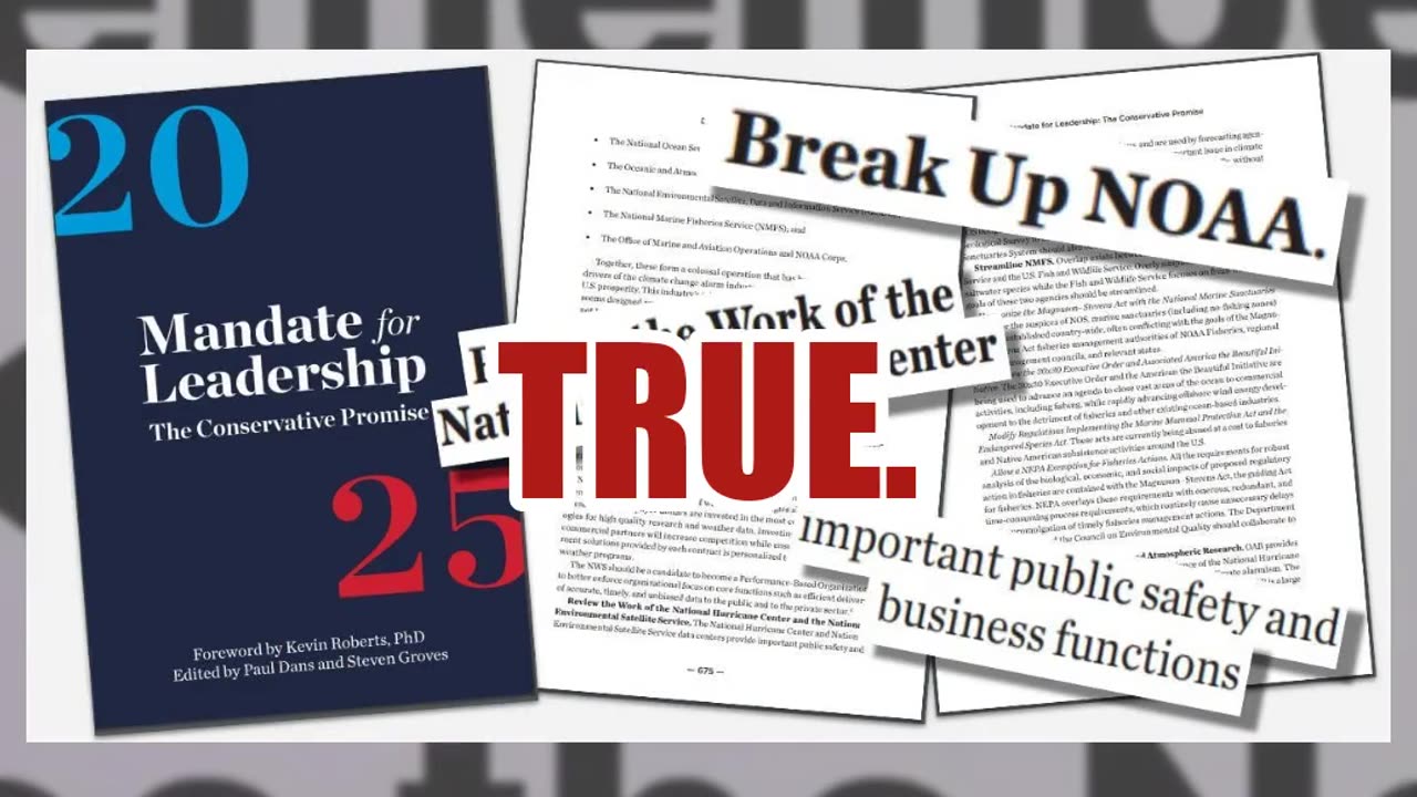 Fact Check: Project 2025 Does NOT Call for Closing National Hurricane Center -- Says Break Up NOAA