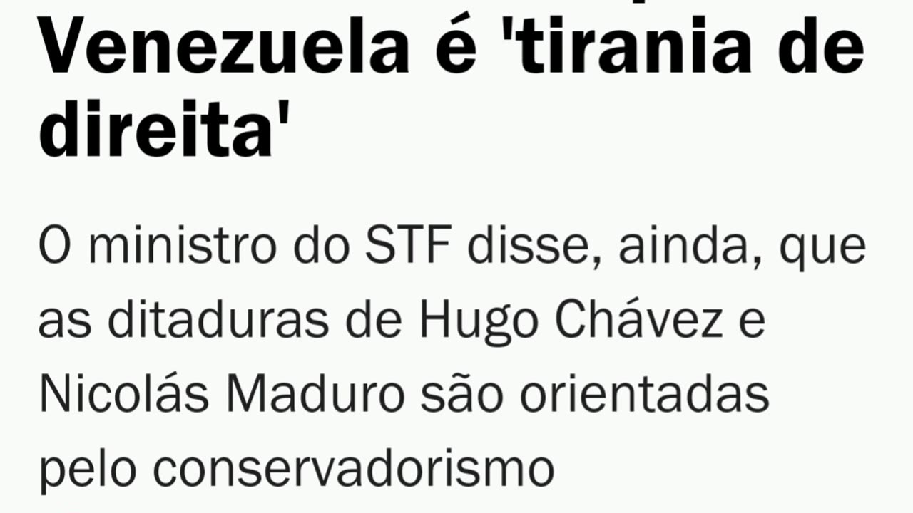 LIBERDADE AO BRASIL:O REGIME DO BRASIL DE TOGAS PRECISA CAIR TAMBÉM.
