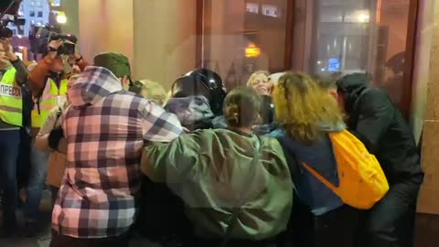 Anti-war rallies were also held in Moscow and St. Petersburg