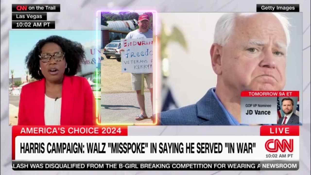 The Harris campaign now says that Tim Walz ‘misspoke’ in saying he served in war