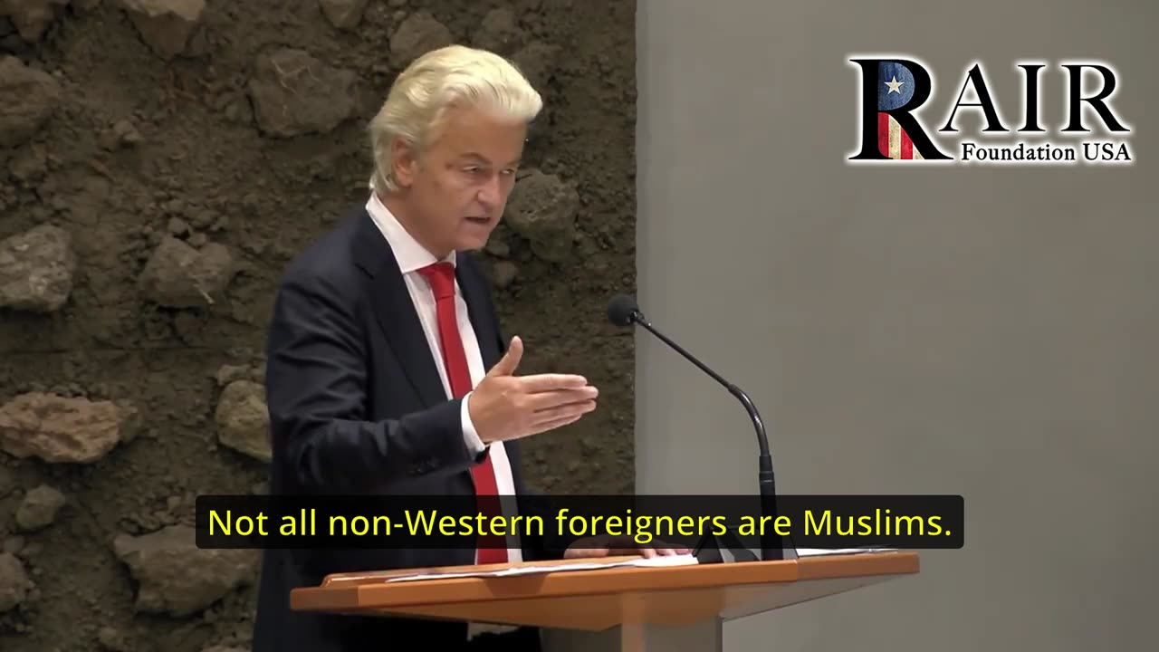 Geert Wilders in Parliament on foreigners and problems