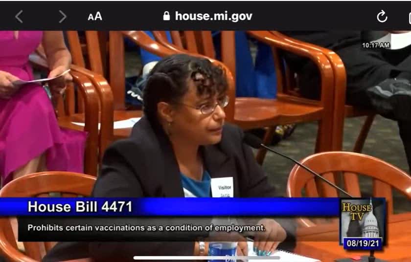 Covid Vax Does Not Prevent Infection Or Spread of Delta Variant - Dr Christina Parks Testimony 8-19-2021