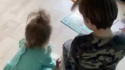 Awwwe Sister Taking Care Of Brothers 😁