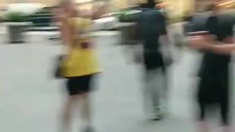 BLM Really Just Threatened Tucker While Burning the Flag...