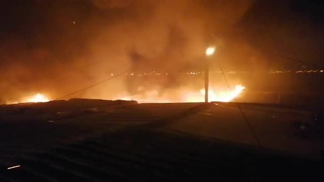 Mom and tot survive an arson attack that has left 16 destitute