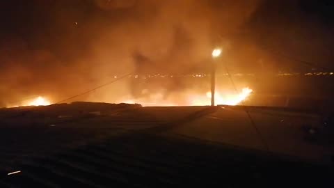 Mom and tot survive an arson attack that has left 16 destitute