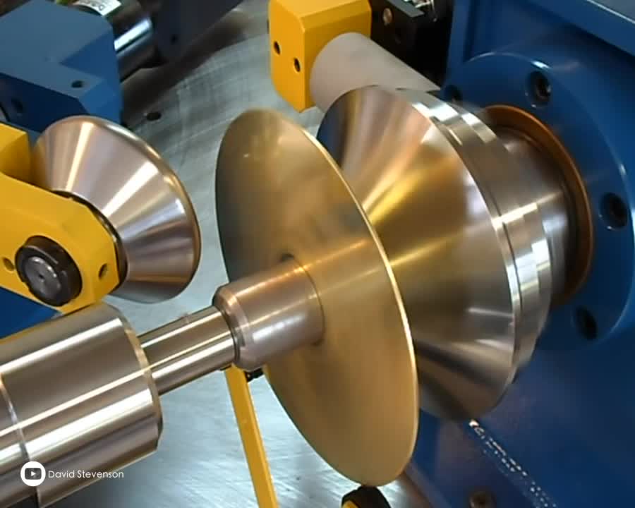 Spinning a Brass Lamp Top