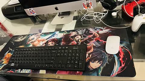 Review: Large Mouse Pad for Demon Slayer - Non Slip Rubber Base Gaming Anime Mouse Pad for Comp...