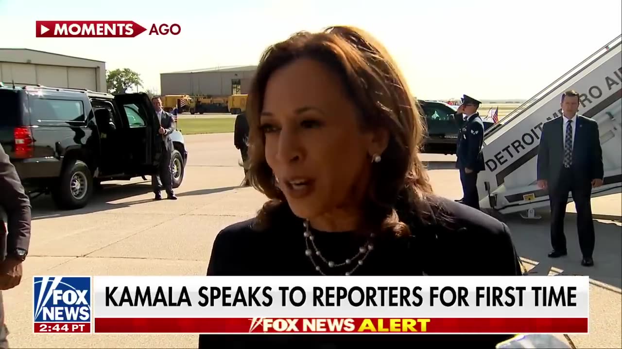 Harris : I am glad Trump agreed to debate