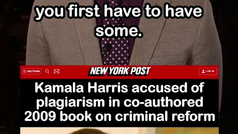 Kamala Harris Accused of Plagiarism in 2009 Book on Criminal Reform