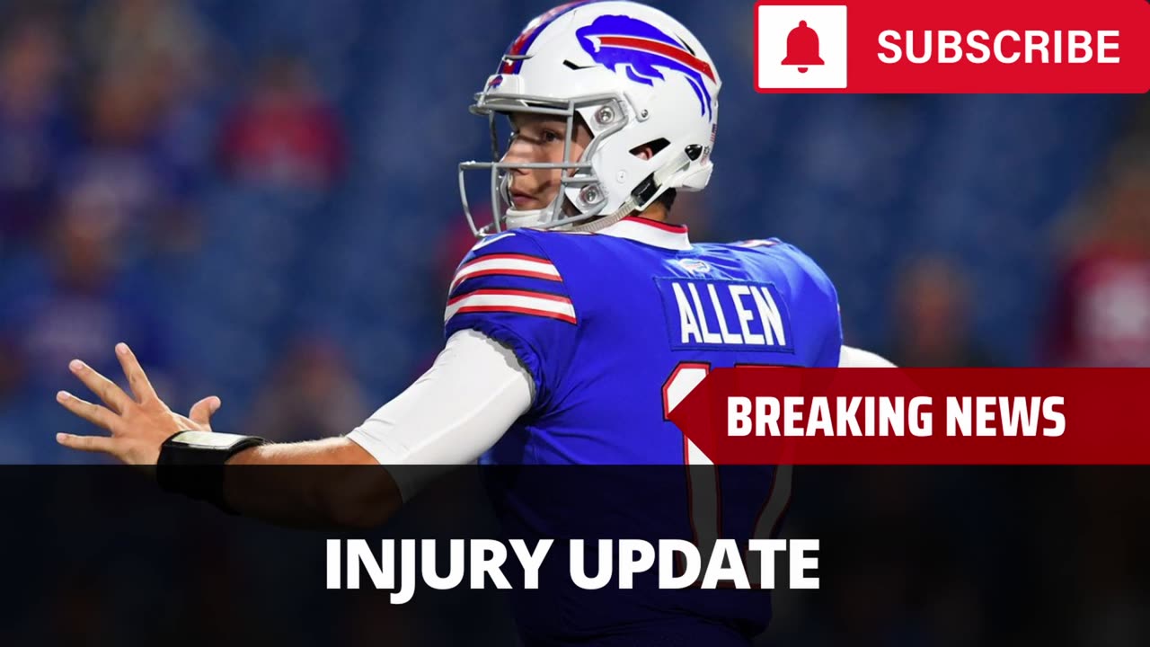 Josh Allen Gives Injury Update