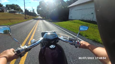 Hegins valley on the honda fury