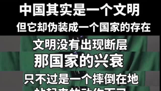 China is a civilization disguised as a nation