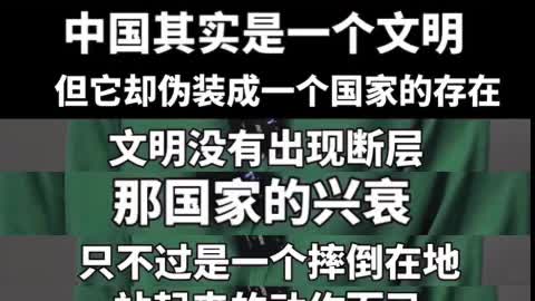 China is a civilization disguised as a nation