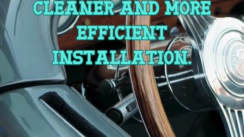 Use a wiring harness for a cleaner and more efficient installation.