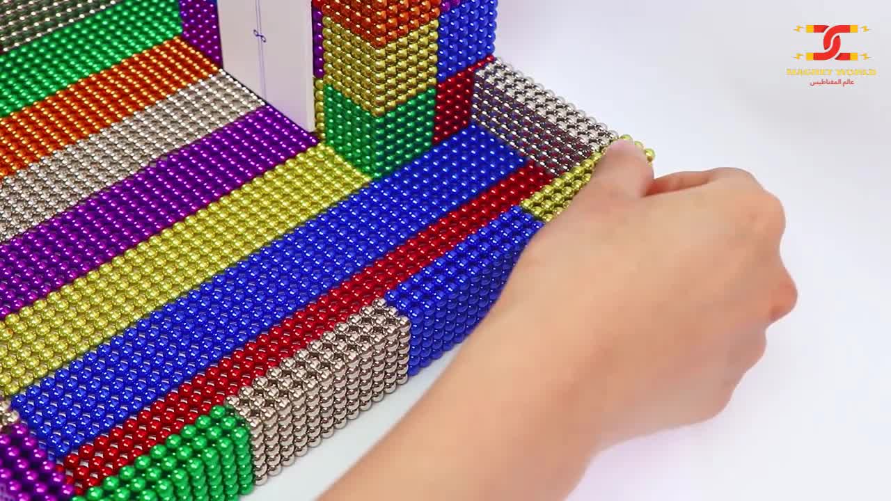 How to make a simple house with magnets