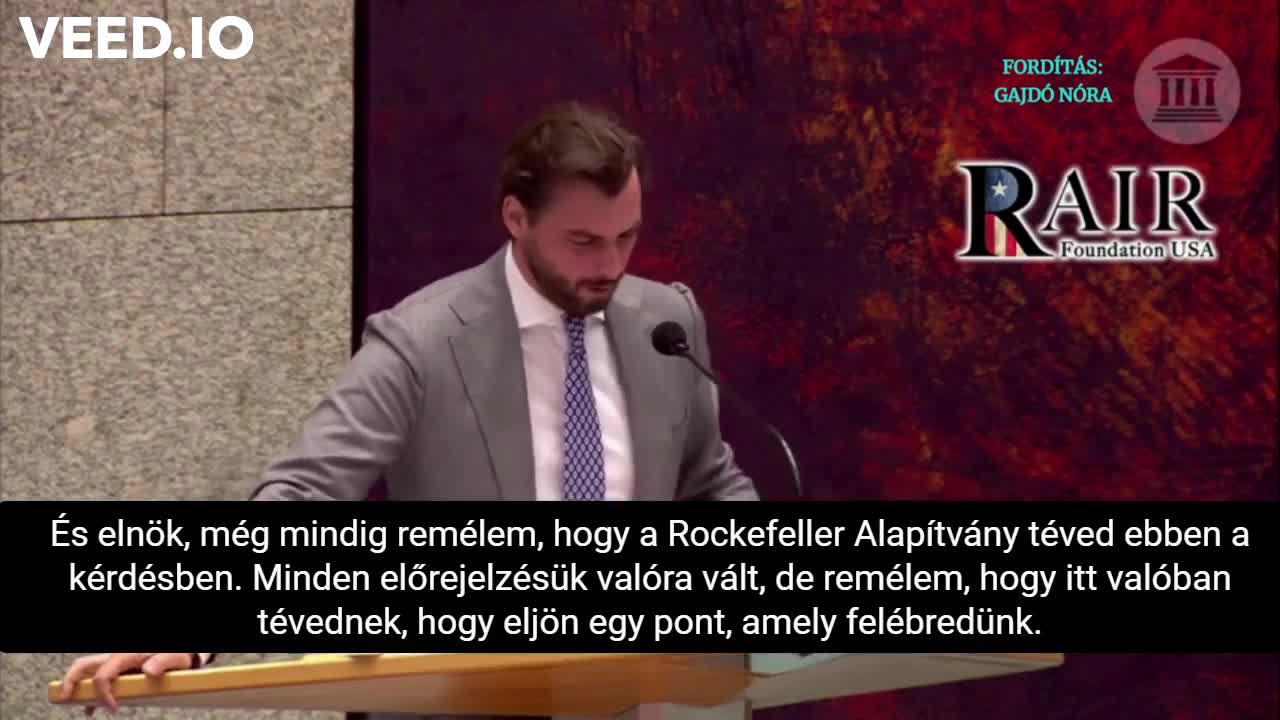 Thierry Baudet MEP, in the Dutch legislature - Great Reset
