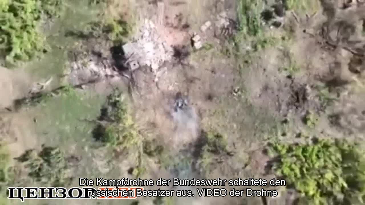 Die Kampfdrohne der Bundeswehr schaltete den russischen Besatzer aus. VIDEO der Drohne