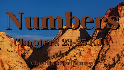 The Bible Series Bible Book Numbers Chapters 23-25 Audio