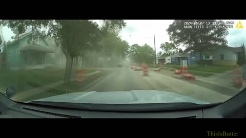 Dashcam video shows Columbus police chase with 2 teens in stolen Hyundai
