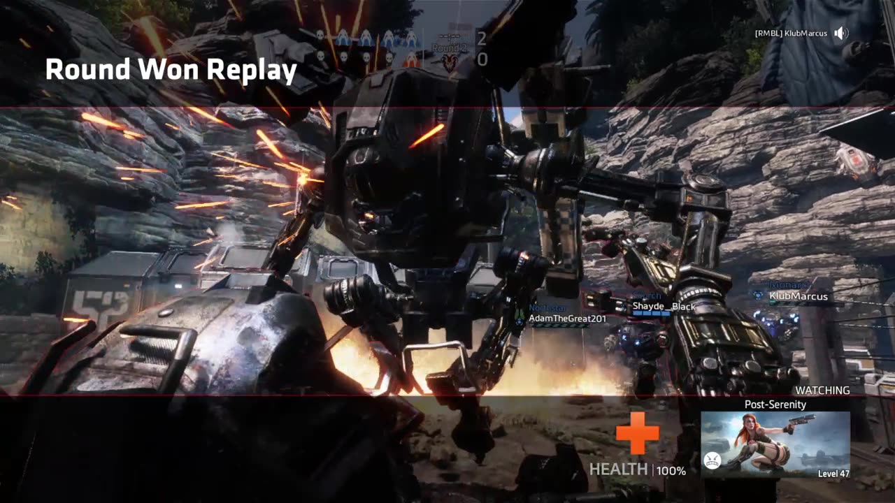 [RMBL]KlubMarcus Titanfall 2 Multiplayer Match Last Titan Standing Crash Site Map No Kills Easy Win!