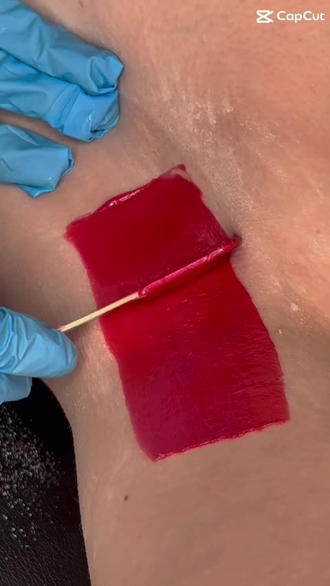 Underarm Waxing Tutorial by Christine Maclean Using Cherry Desire Hard Wax