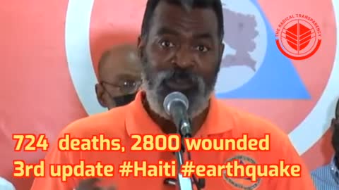 #Haiti #earthquake 724 deaths, 2800 wounded (3rd update)