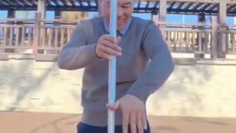 Spinning a stick, very easy!