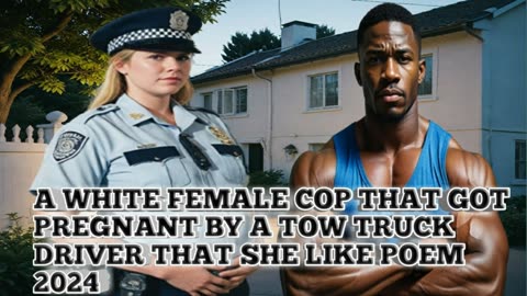A female cop that got pregnant by a black man bodybuilder tow truck driver that she like 2024 poem