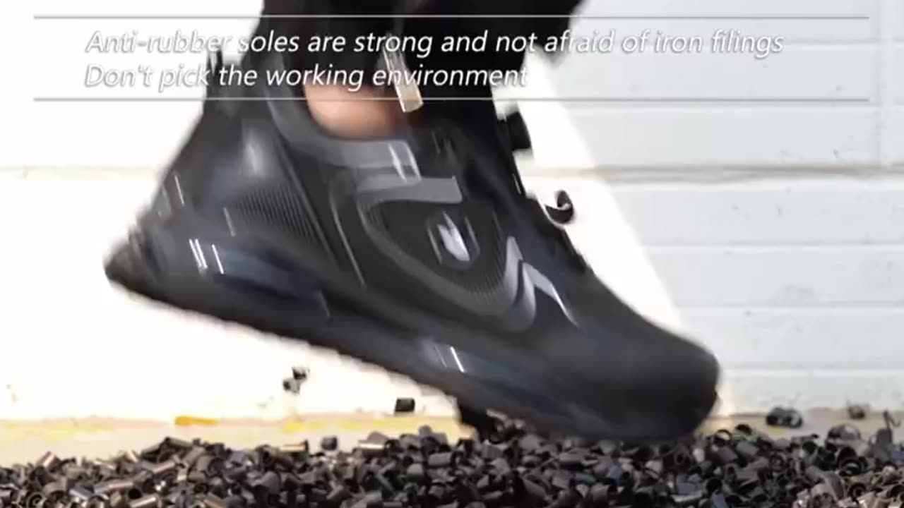 Fashion 2024 Men Work Safety Shoes Anti-Smashing
