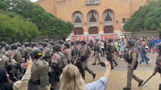 Texas DPS Responds To Palestinian Protests At UT Austin