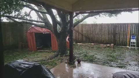 hurricane Beryl aftermath in Alvin, Tx.