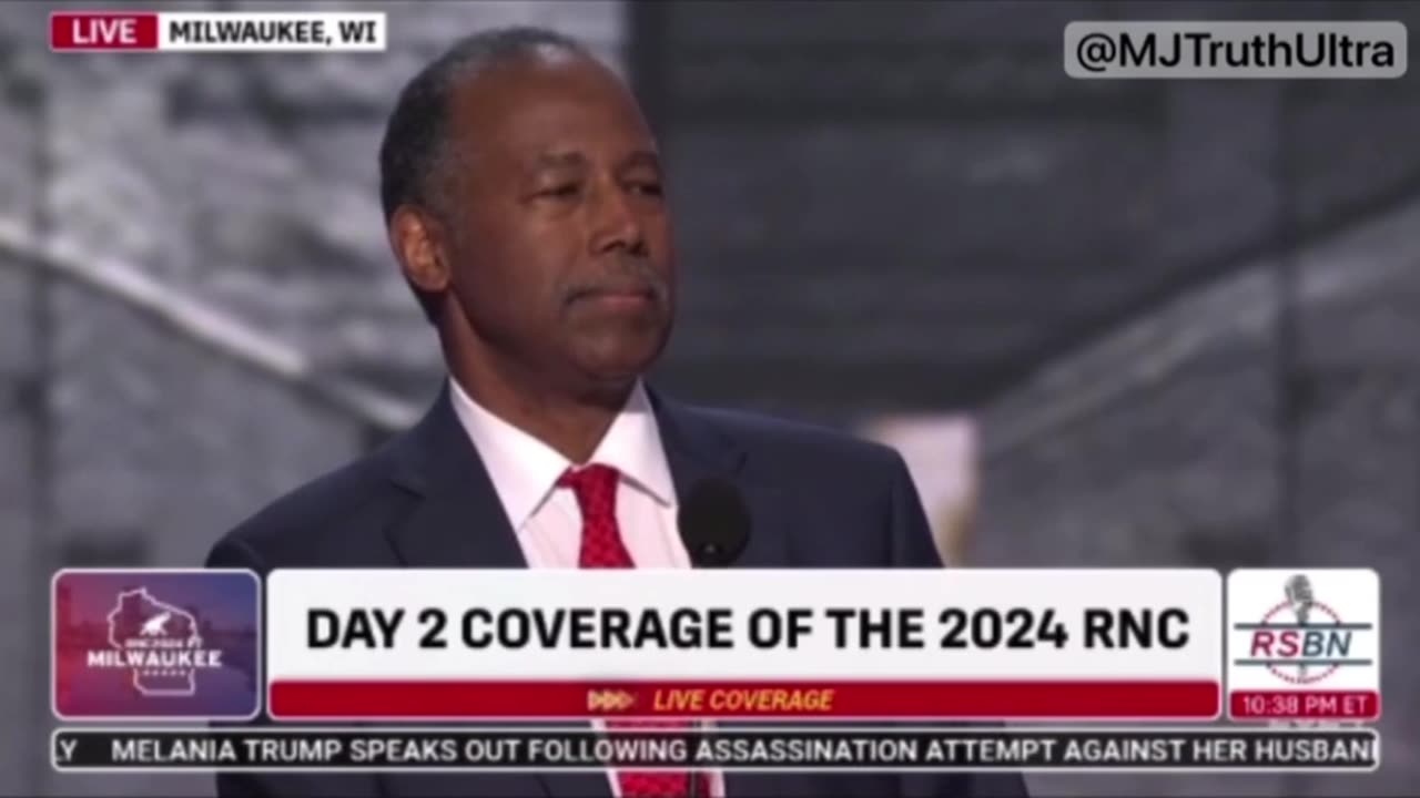 Ben Carson gives awesome tribute to Donald Trump