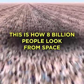 Look at what 8 billion people look like compared to New York City From Space